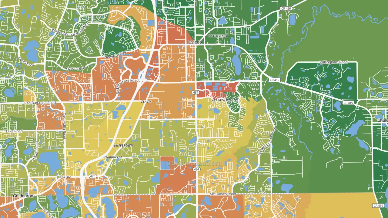 32765, FL Map of Theft Rates