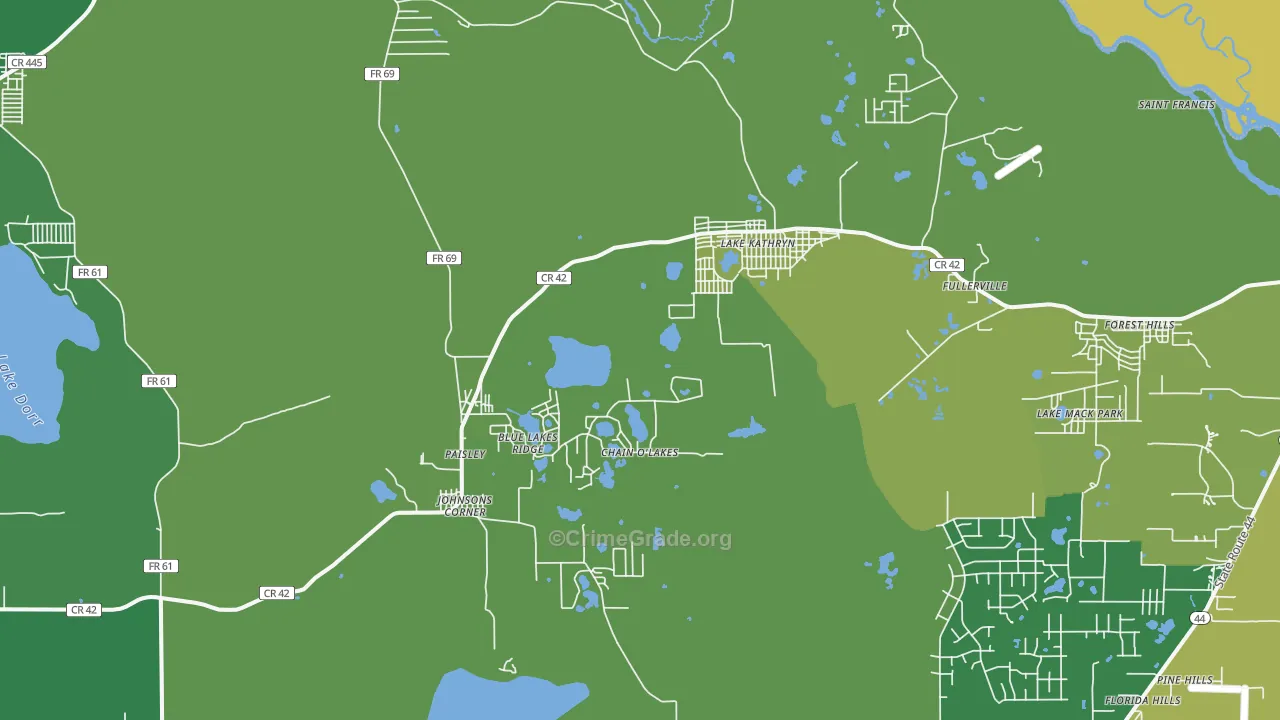 32767, FL Map of Theft Rates