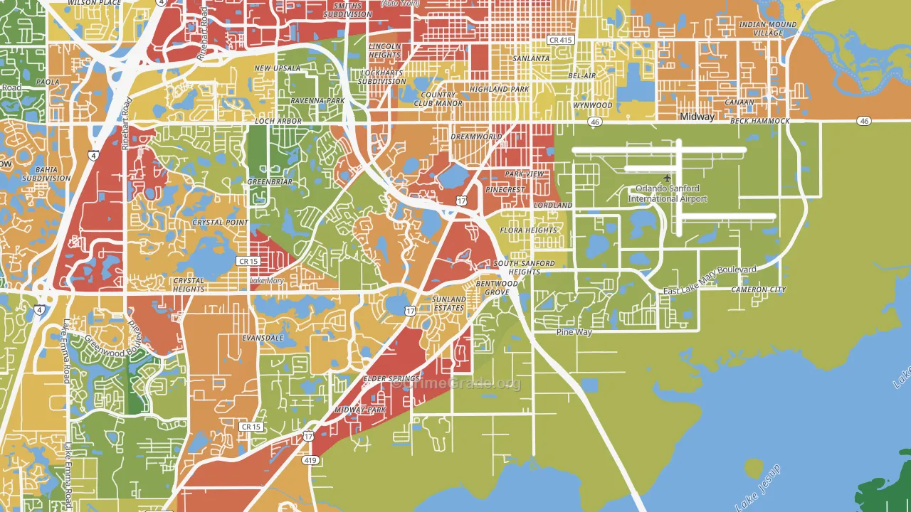 32773, FL Map of Theft Rates