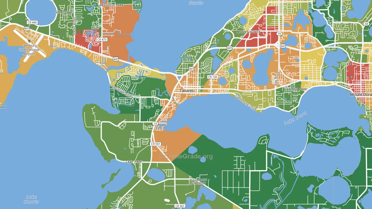 32778, FL Map of Theft Rates