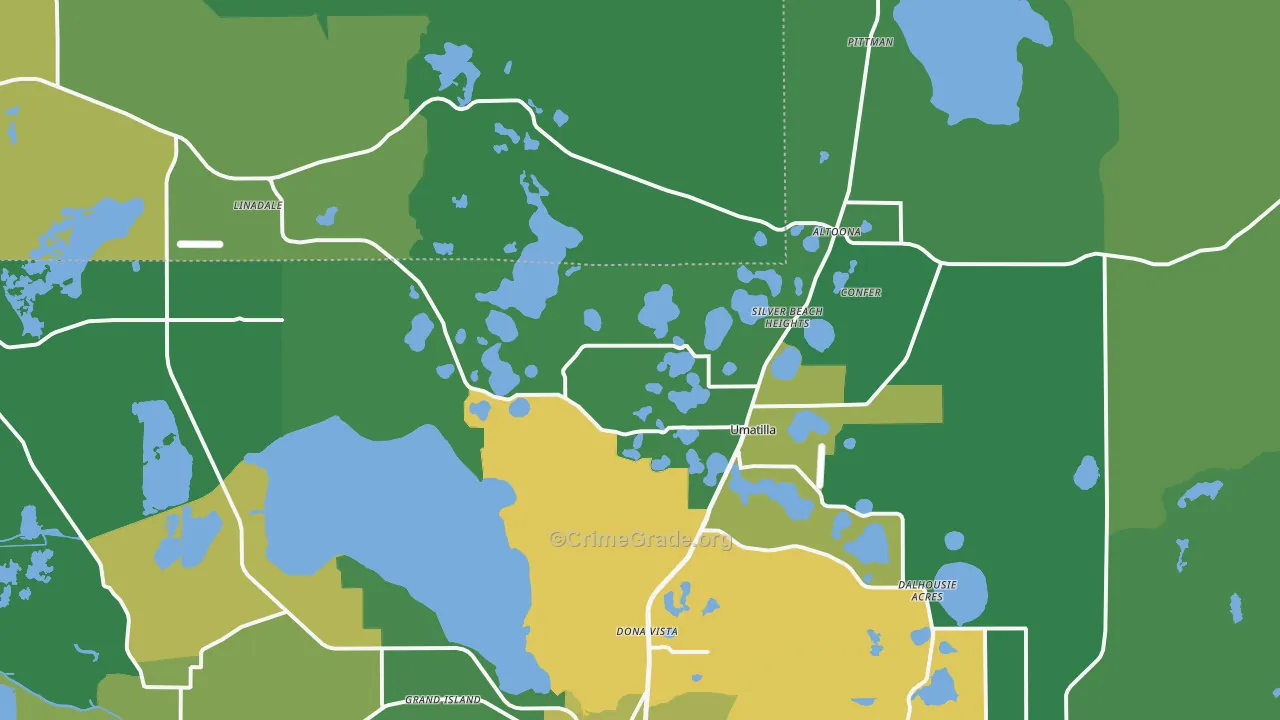 32784, FL Map of Theft Rates