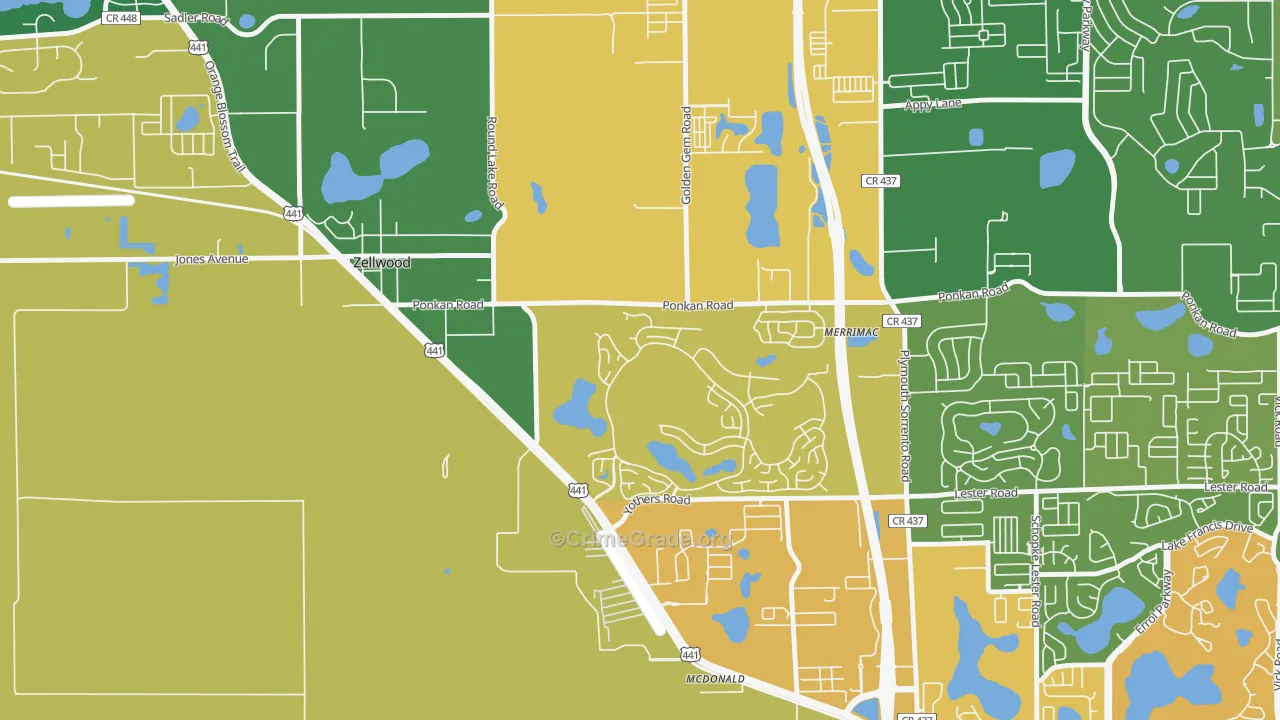32798, FL Map of Theft Rates