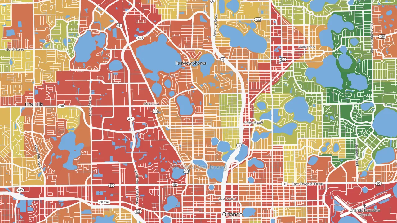 32804, FL Map of Theft Rates