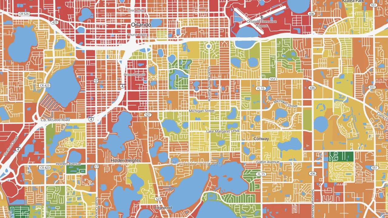 32806, FL Map of Theft Rates