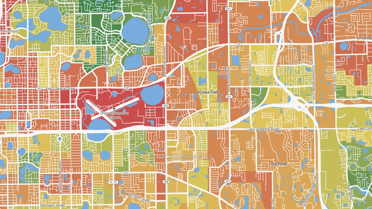 32807, FL Map of Theft Rates