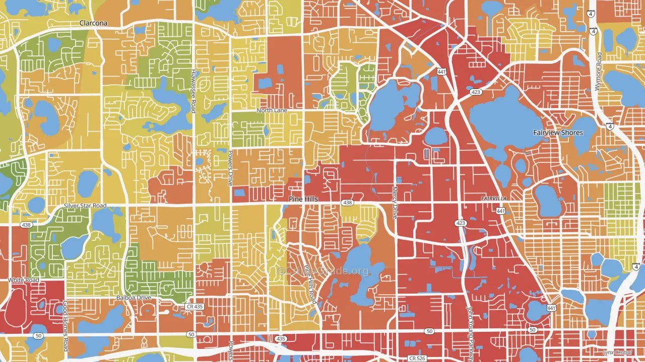 32808, FL Map of Theft Rates