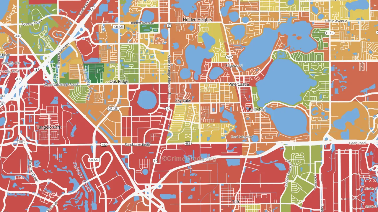 32809, FL Map of Theft Rates
