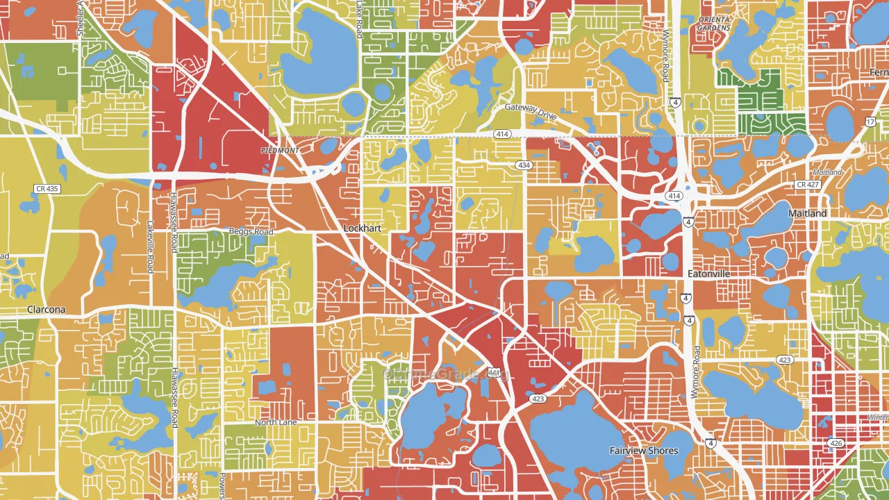 32810, FL Map of Theft Rates