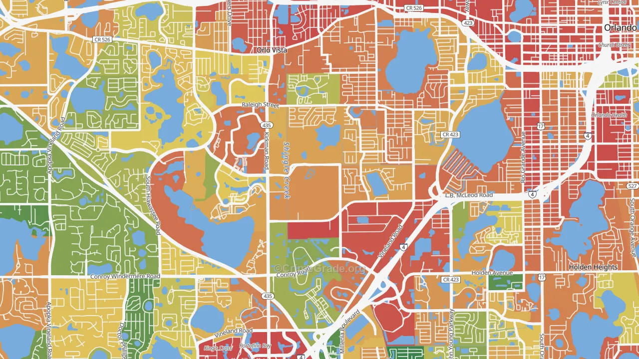 32811, FL Map of Theft Rates