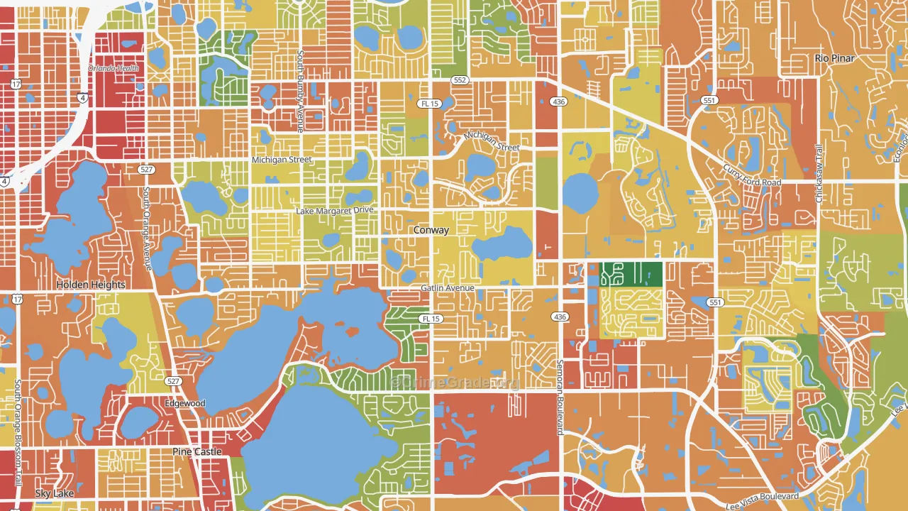 32812, FL Map of Theft Rates