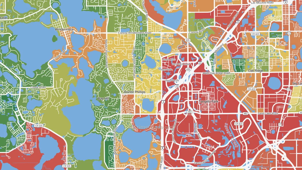 32819, FL Map of Theft Rates