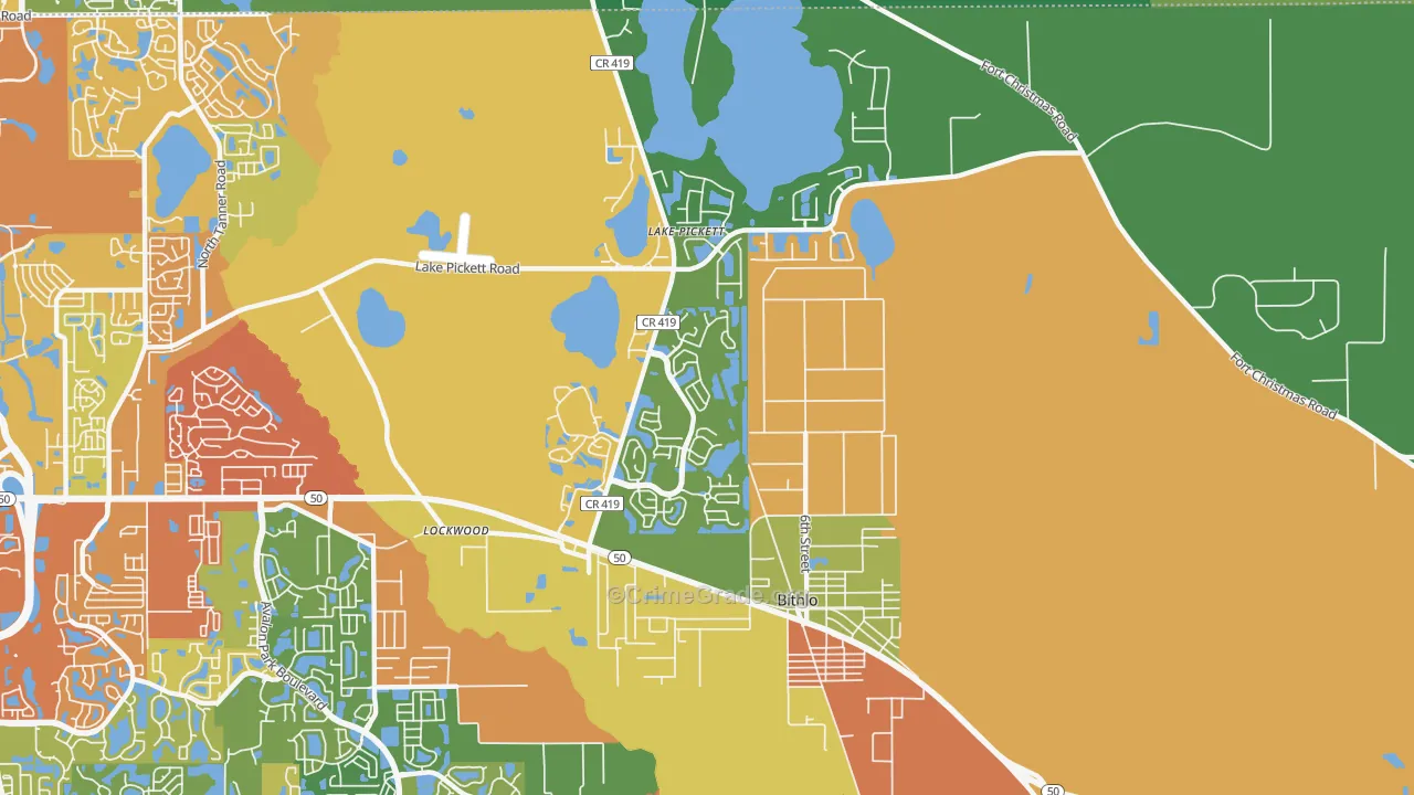 32820, FL Map of Theft Rates