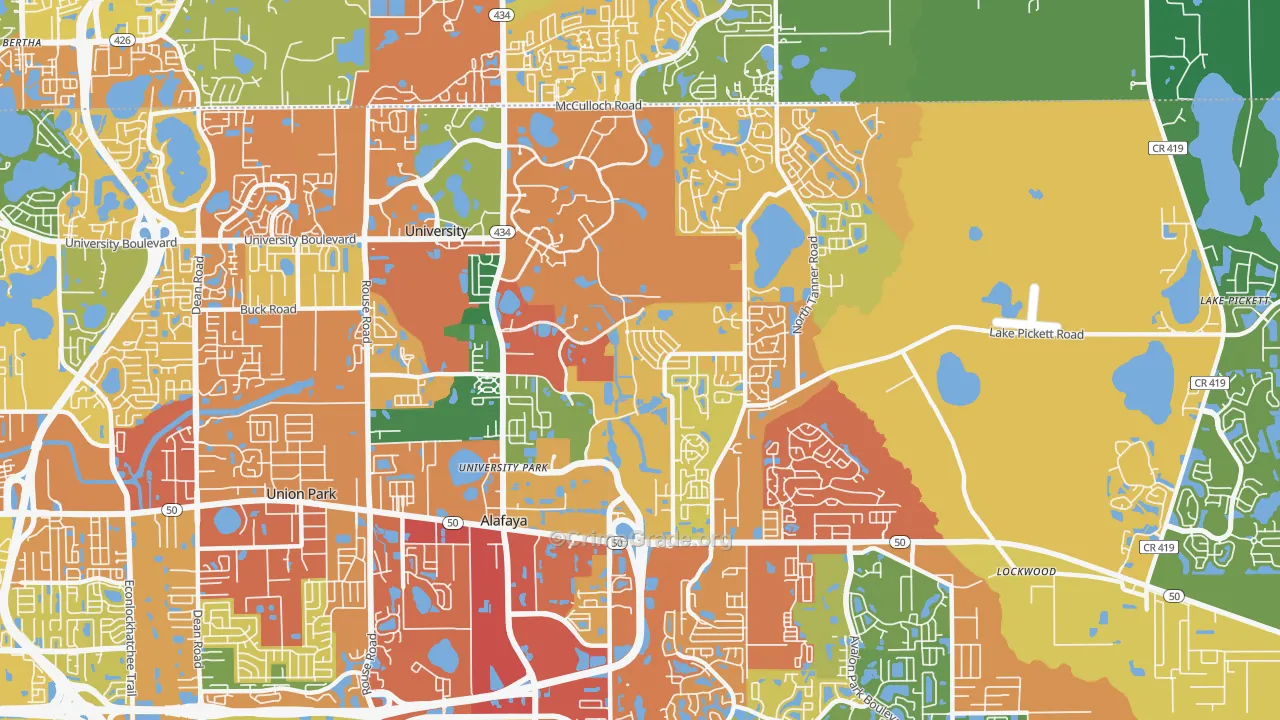 32826, FL Map of Theft Rates