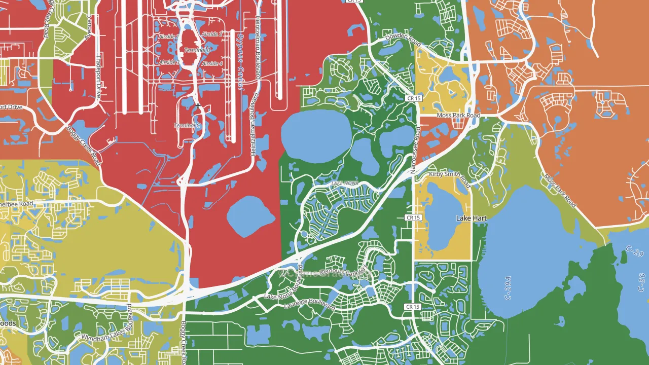 32827, FL Map of Theft Rates