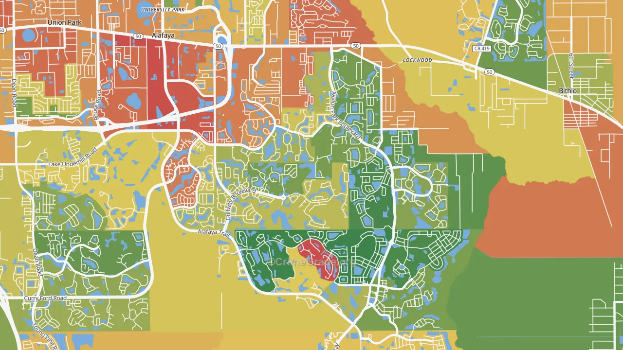 32828, FL Map of Theft Rates