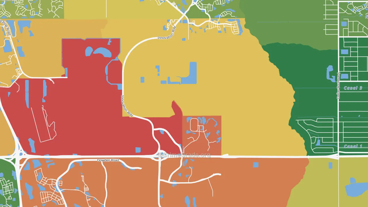 32831, FL Map of Theft Rates