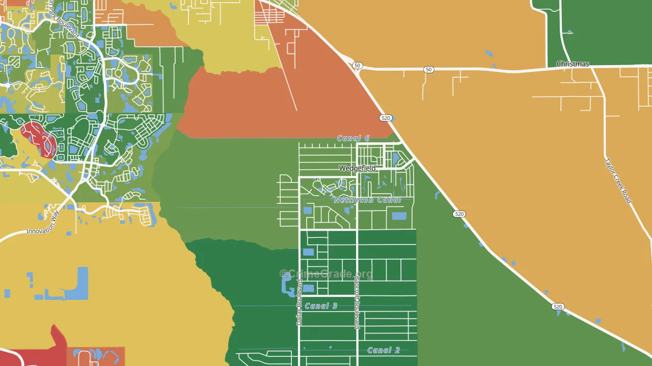 32833, FL Map of Theft Rates