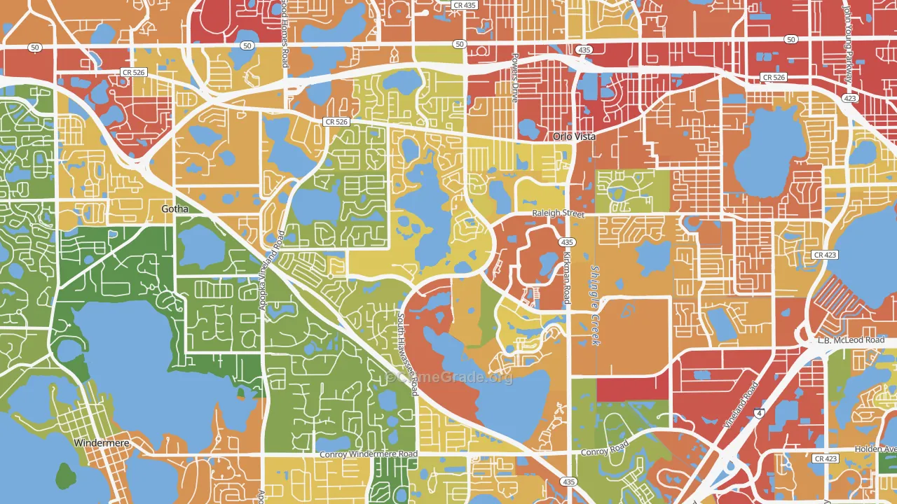 32835, FL Map of Theft Rates