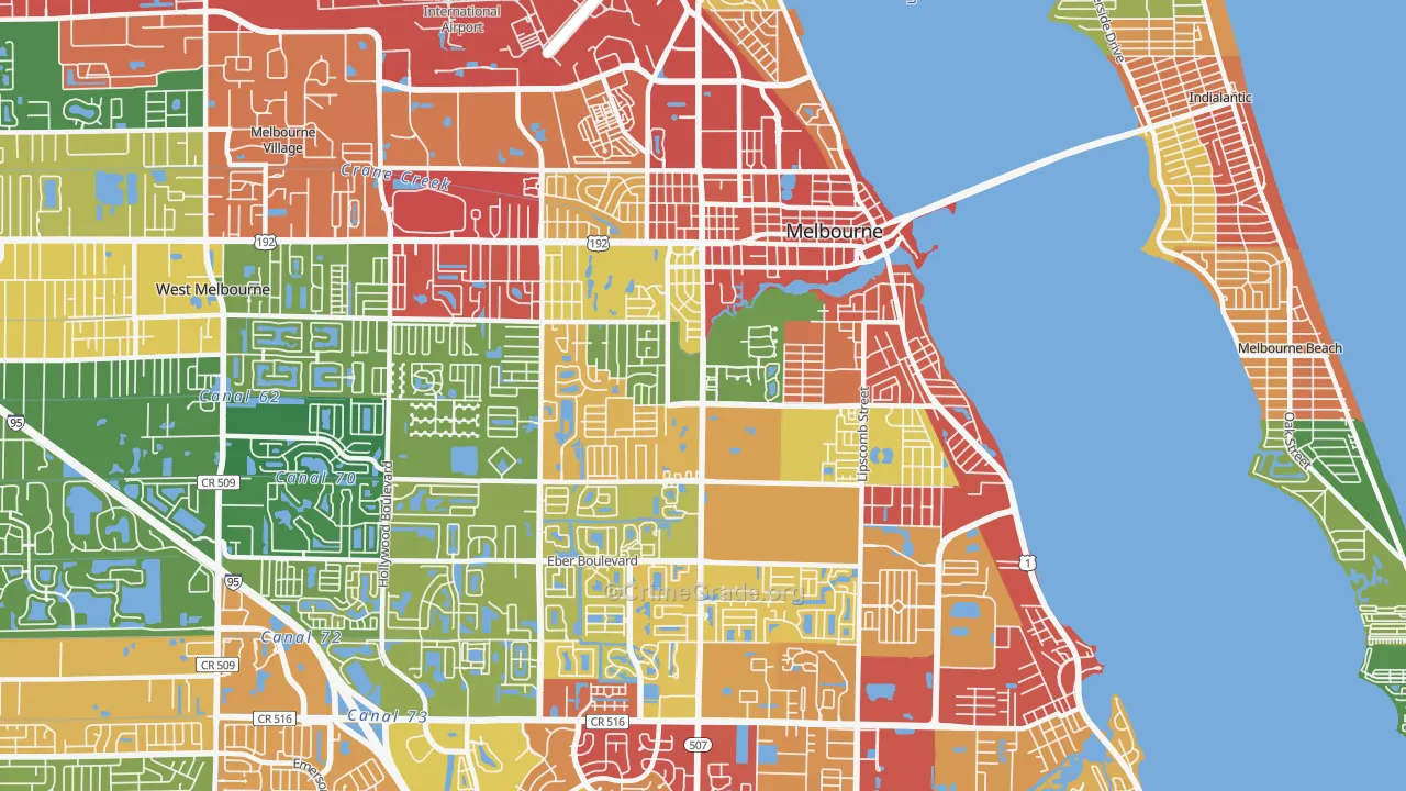 32901, FL Map of Theft Rates
