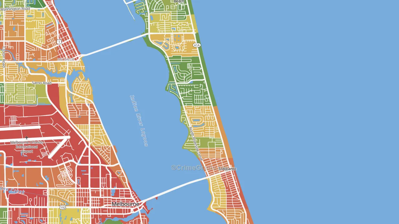 32903, FL Map of Theft Rates