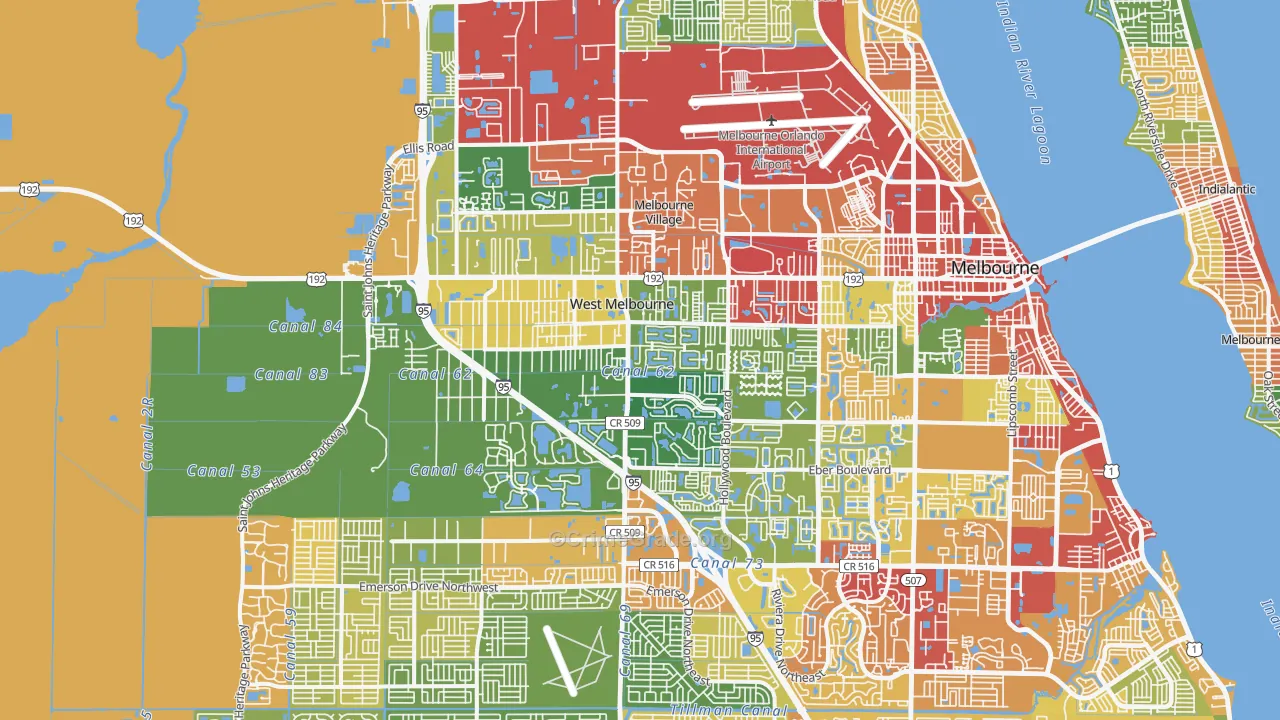 32904, FL Map of Theft Rates