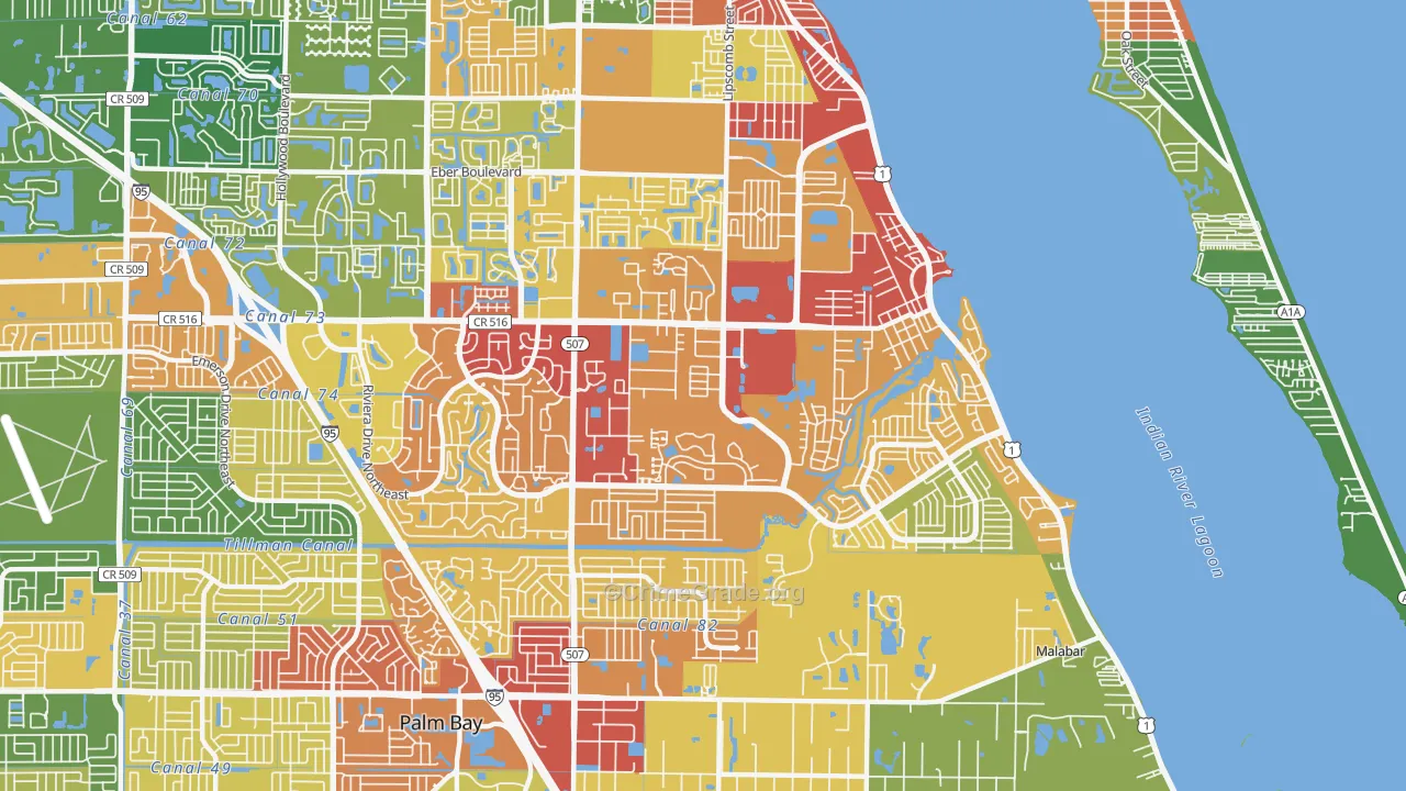 32905, FL Map of Theft Rates