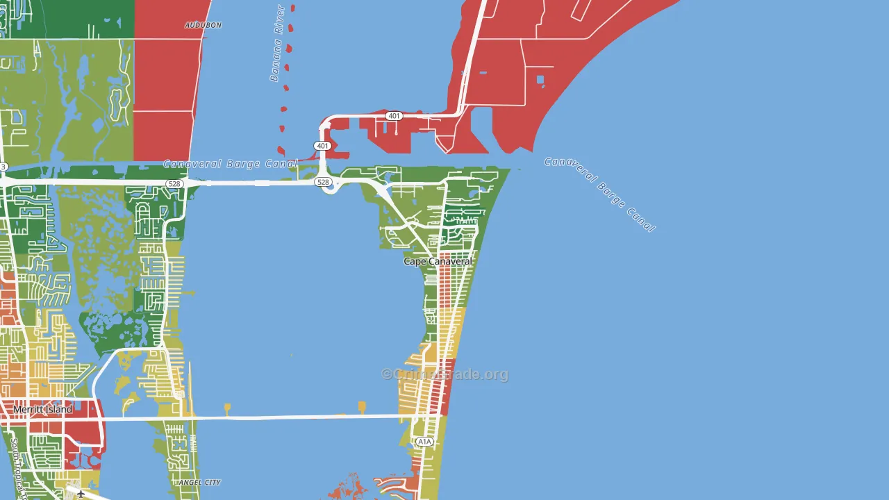 32920, FL Map of Theft Rates