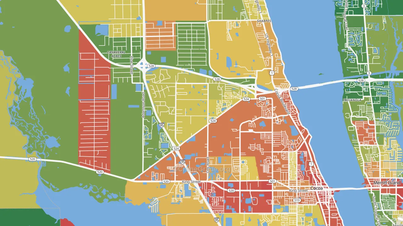 32926, FL Map of Theft Rates
