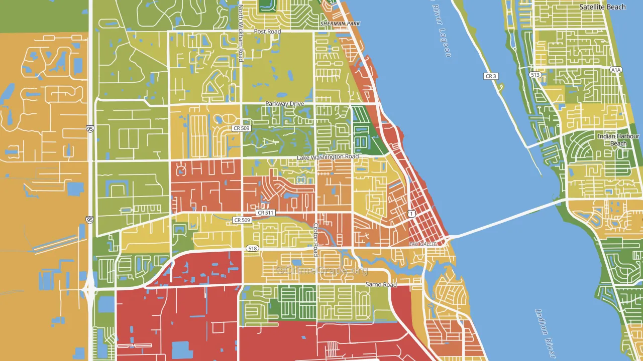 32935, FL Map of Theft Rates