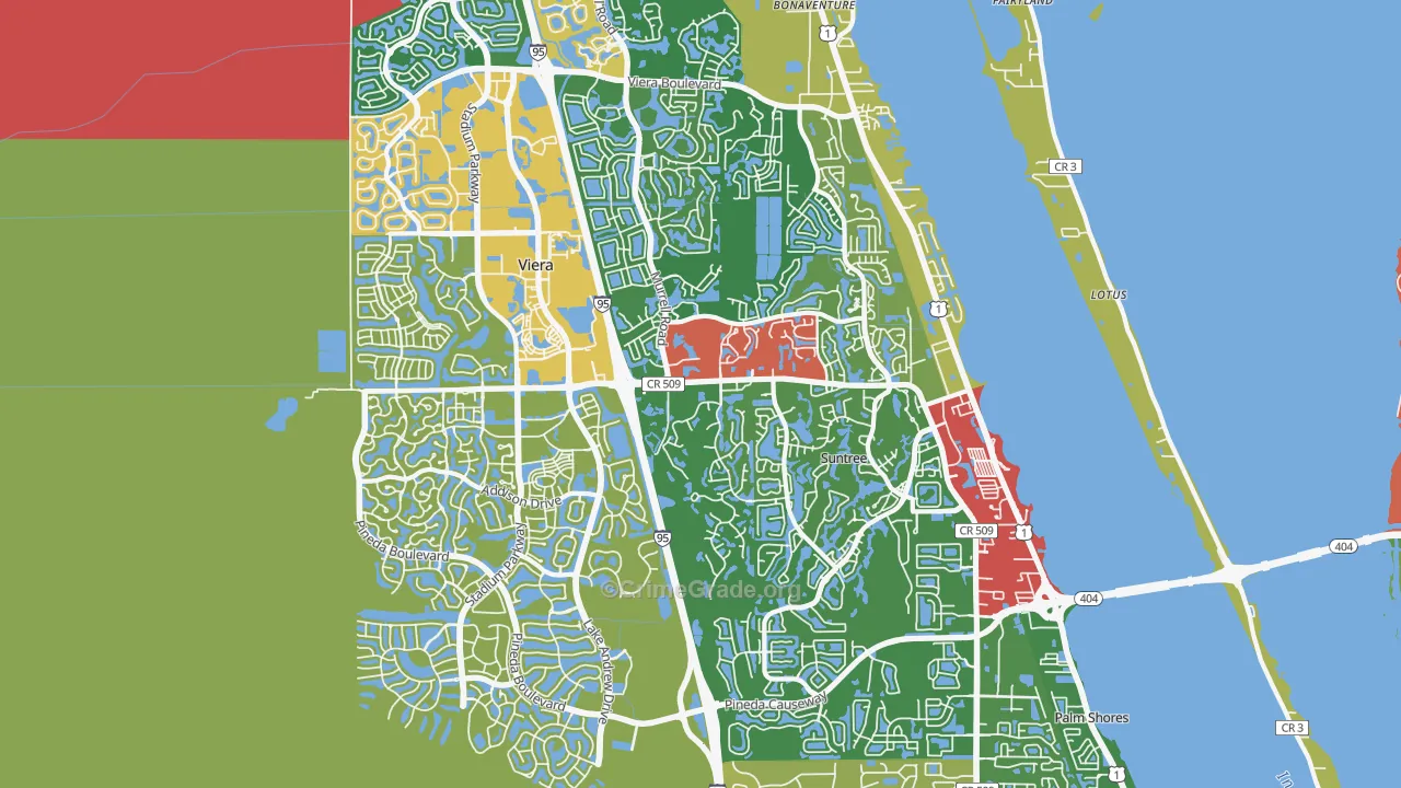 32940, FL Map of Theft Rates