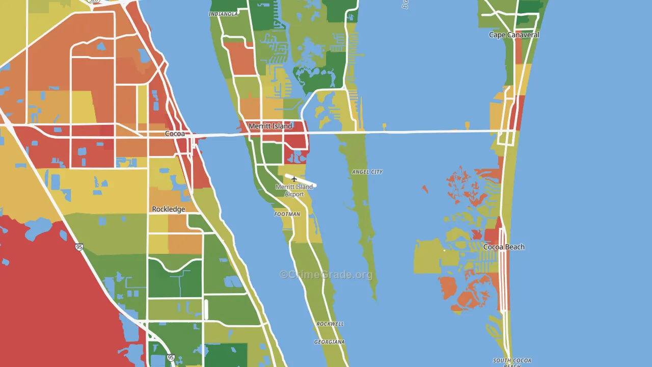 32952, FL Map of Theft Rates