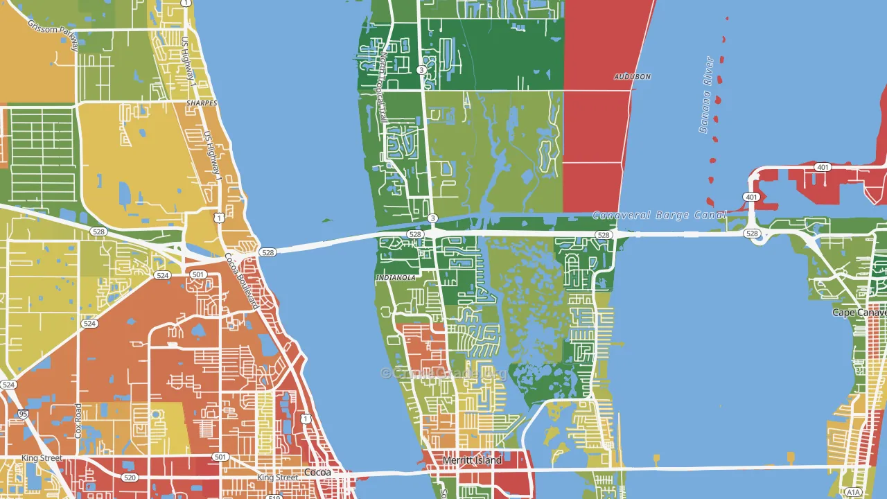 32953, FL Map of Theft Rates