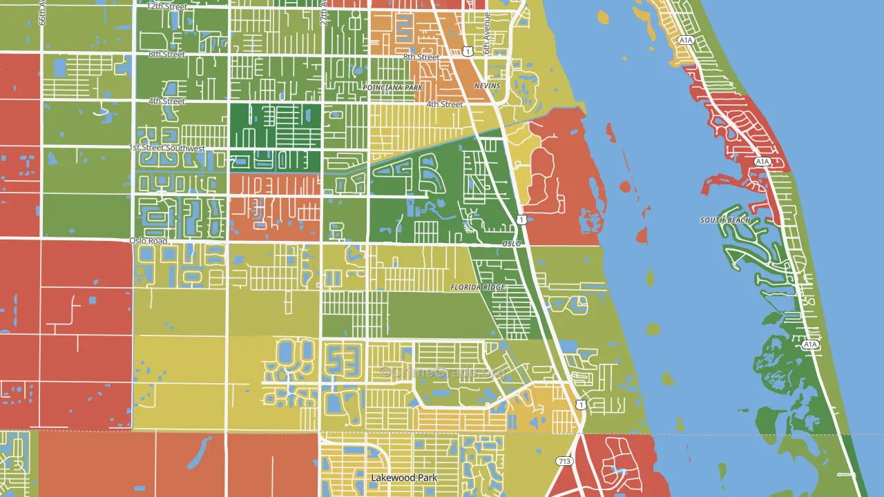 32962, FL Map of Theft Rates