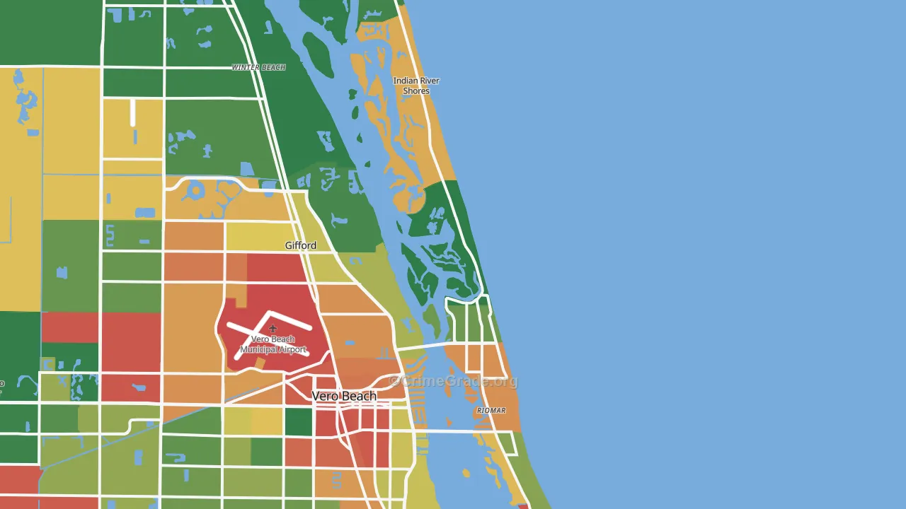 32963, FL Map of Theft Rates