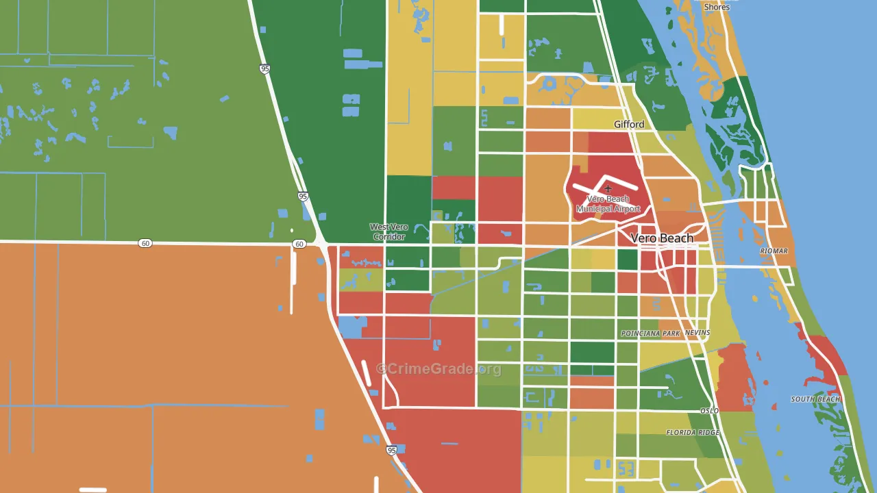 32966, FL Map of Theft Rates