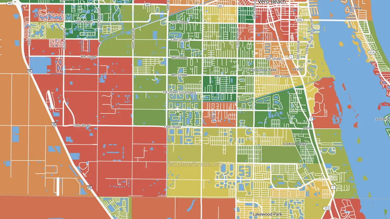 32968, FL Map of Theft Rates