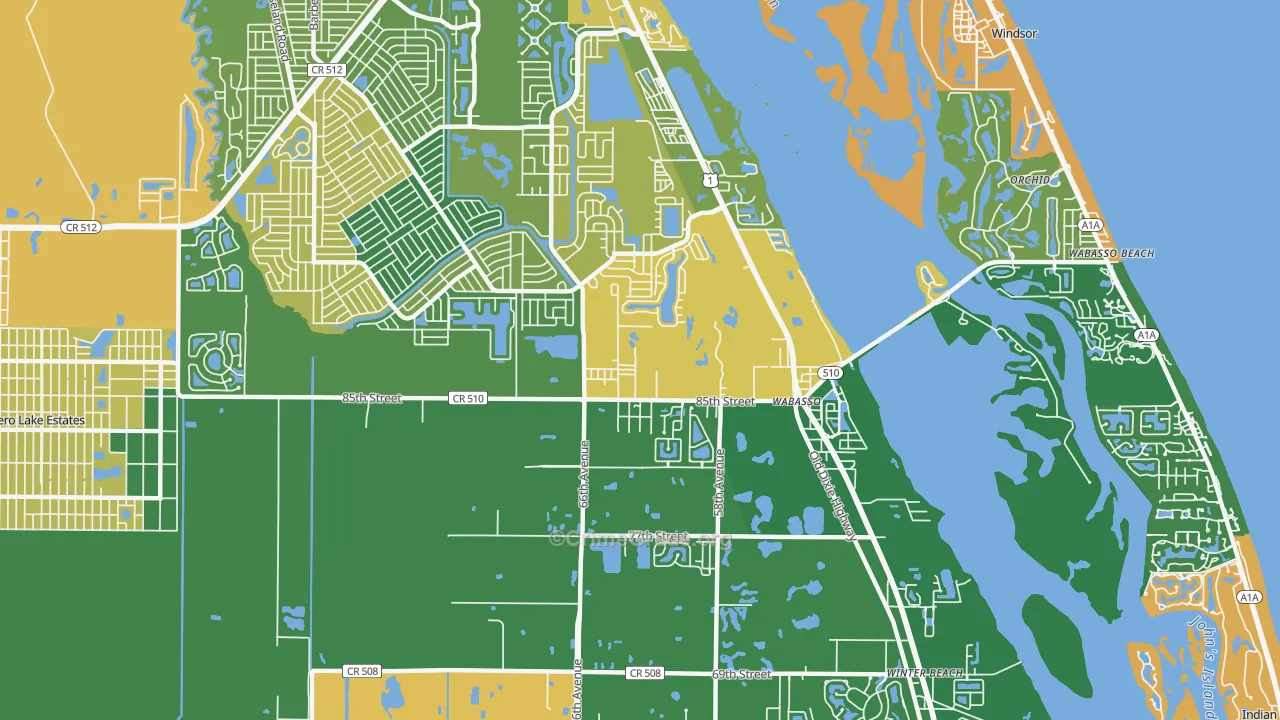 32970, FL Map of Theft Rates