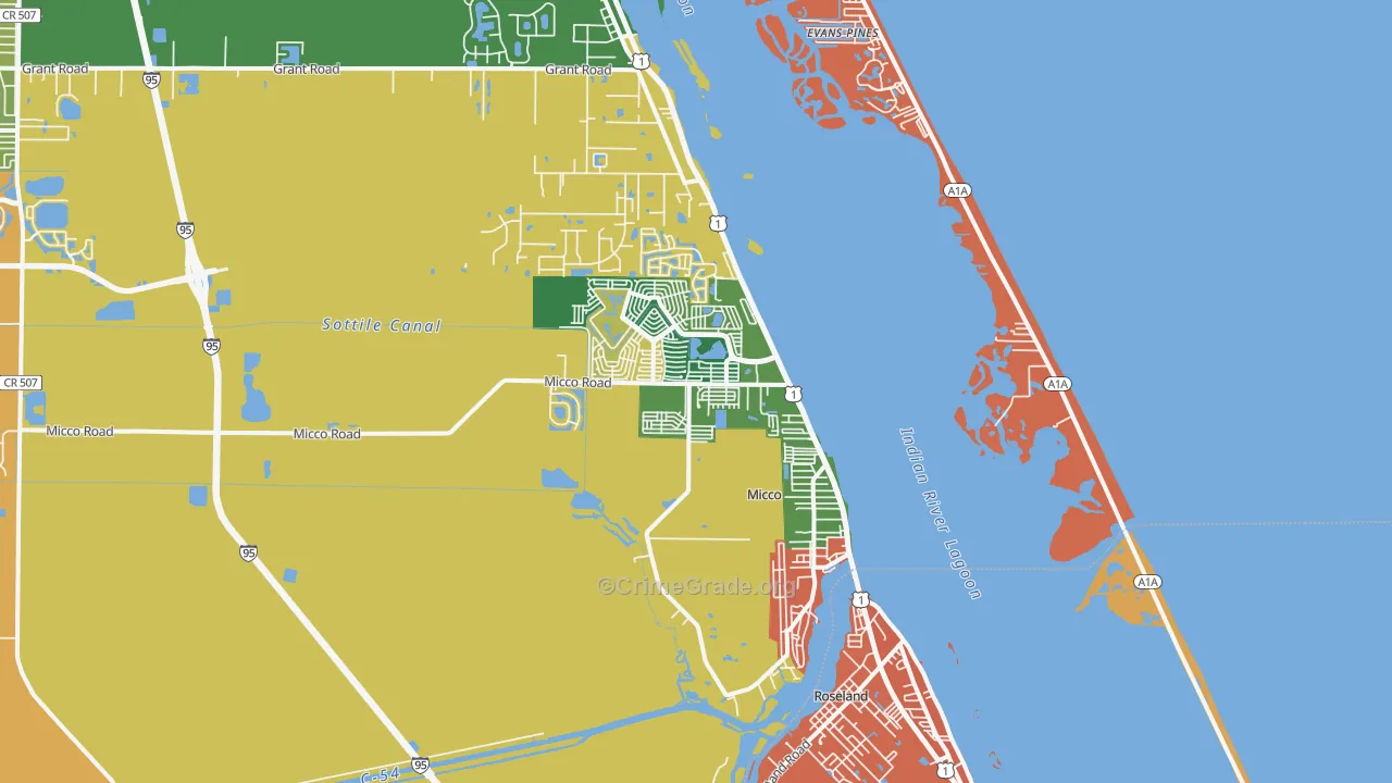 32976, FL Map of Theft Rates