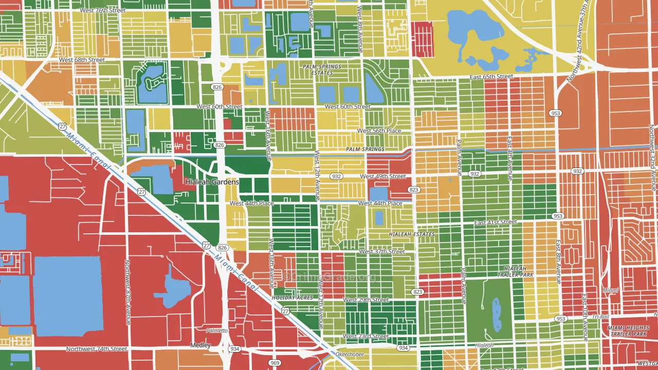 33012, FL Map of Theft Rates