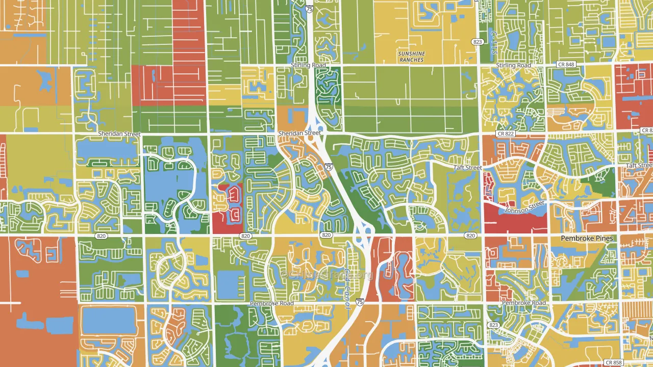 33028, FL Map of Theft Rates