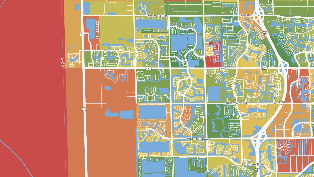 33029, FL Map of Theft Rates