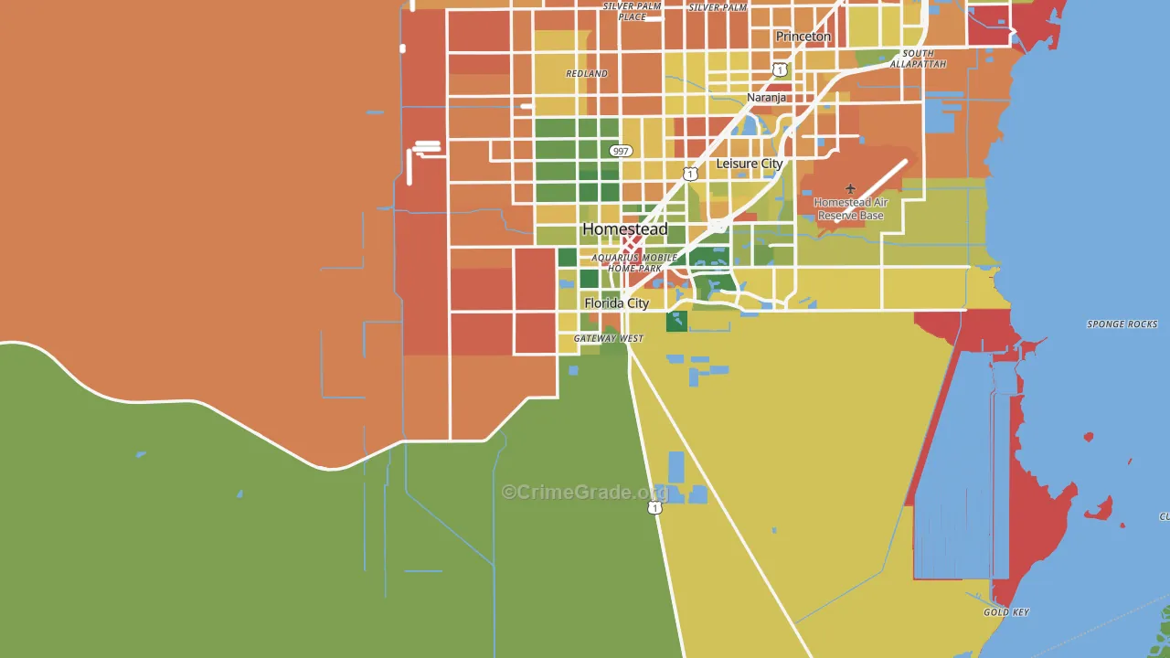 33034, FL Map of Theft Rates