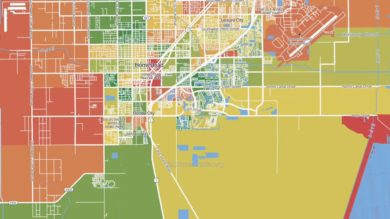 33035, FL Map of Theft Rates