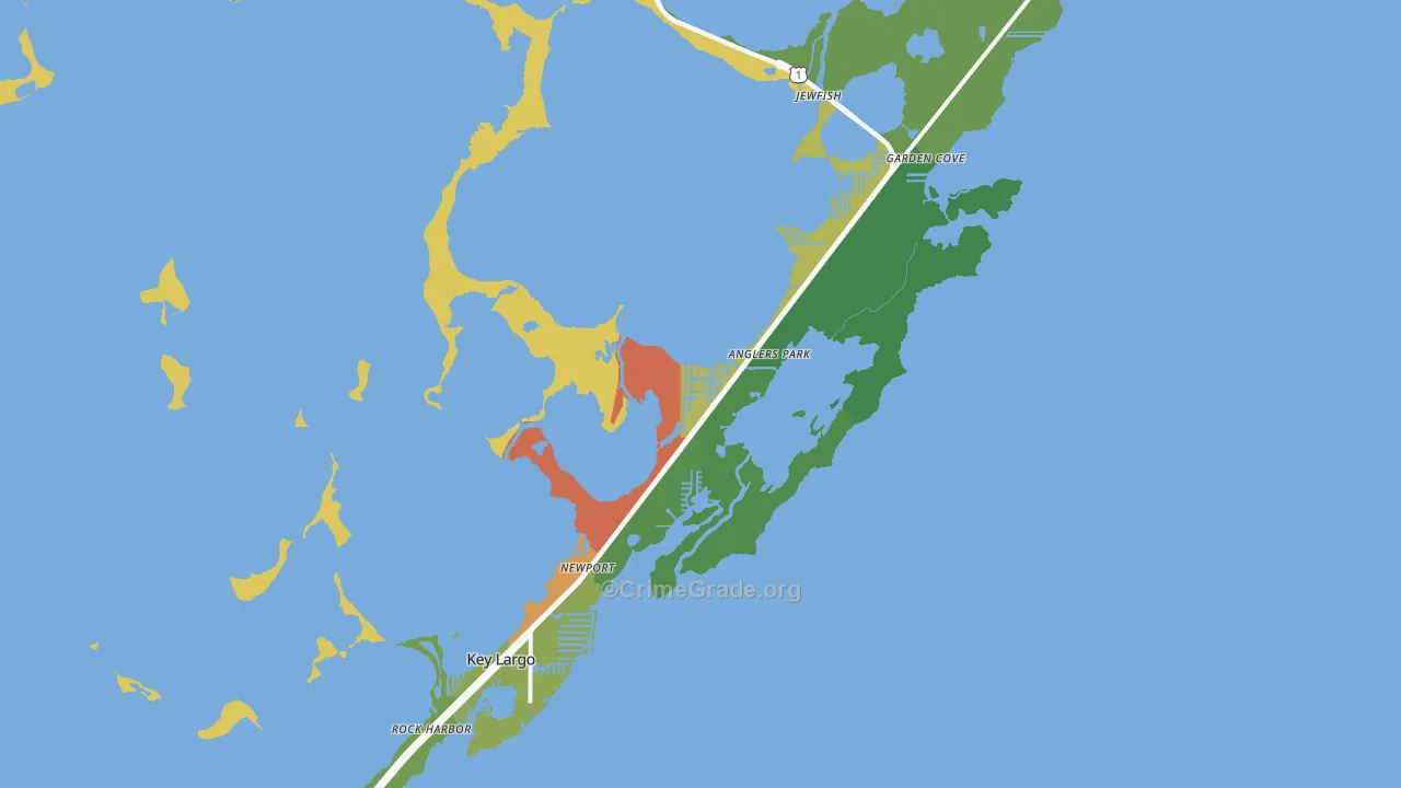33037, FL Map of Theft Rates