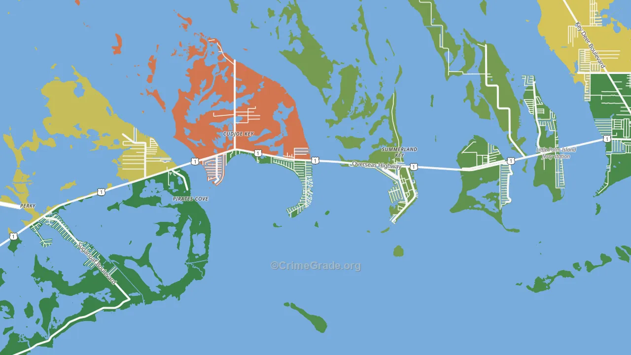 33042, FL Map of Theft Rates