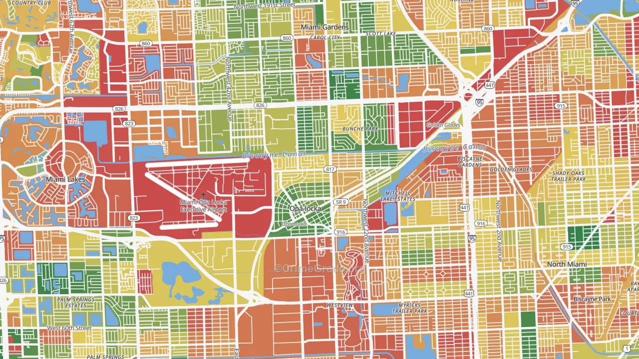 33054, FL Map of Theft Rates