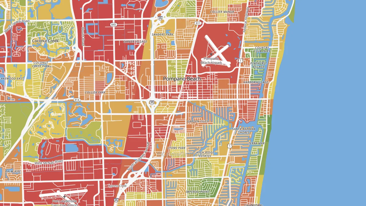 33060, FL Map of Theft Rates