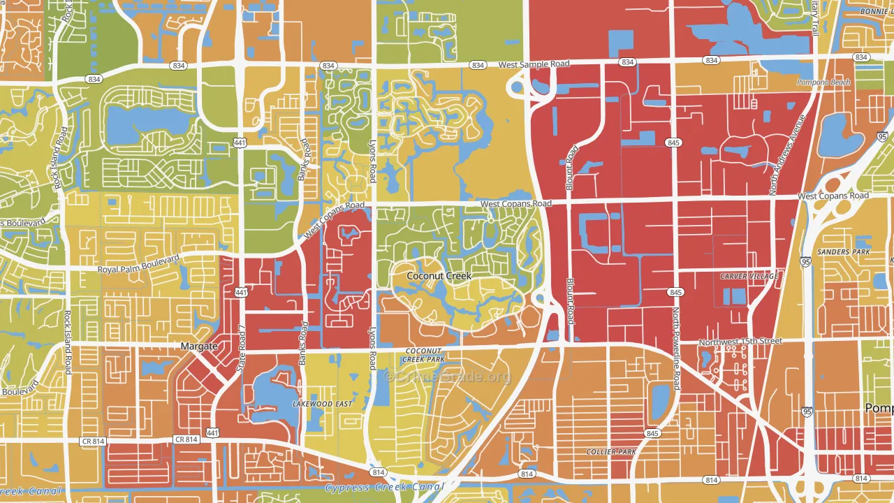 33066, FL Map of Theft Rates
