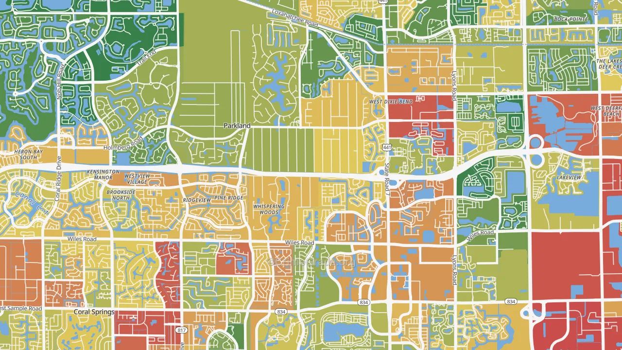 33067, FL Map of Theft Rates