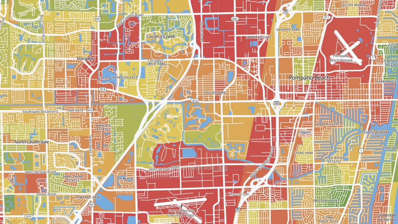33069, FL Map of Theft Rates